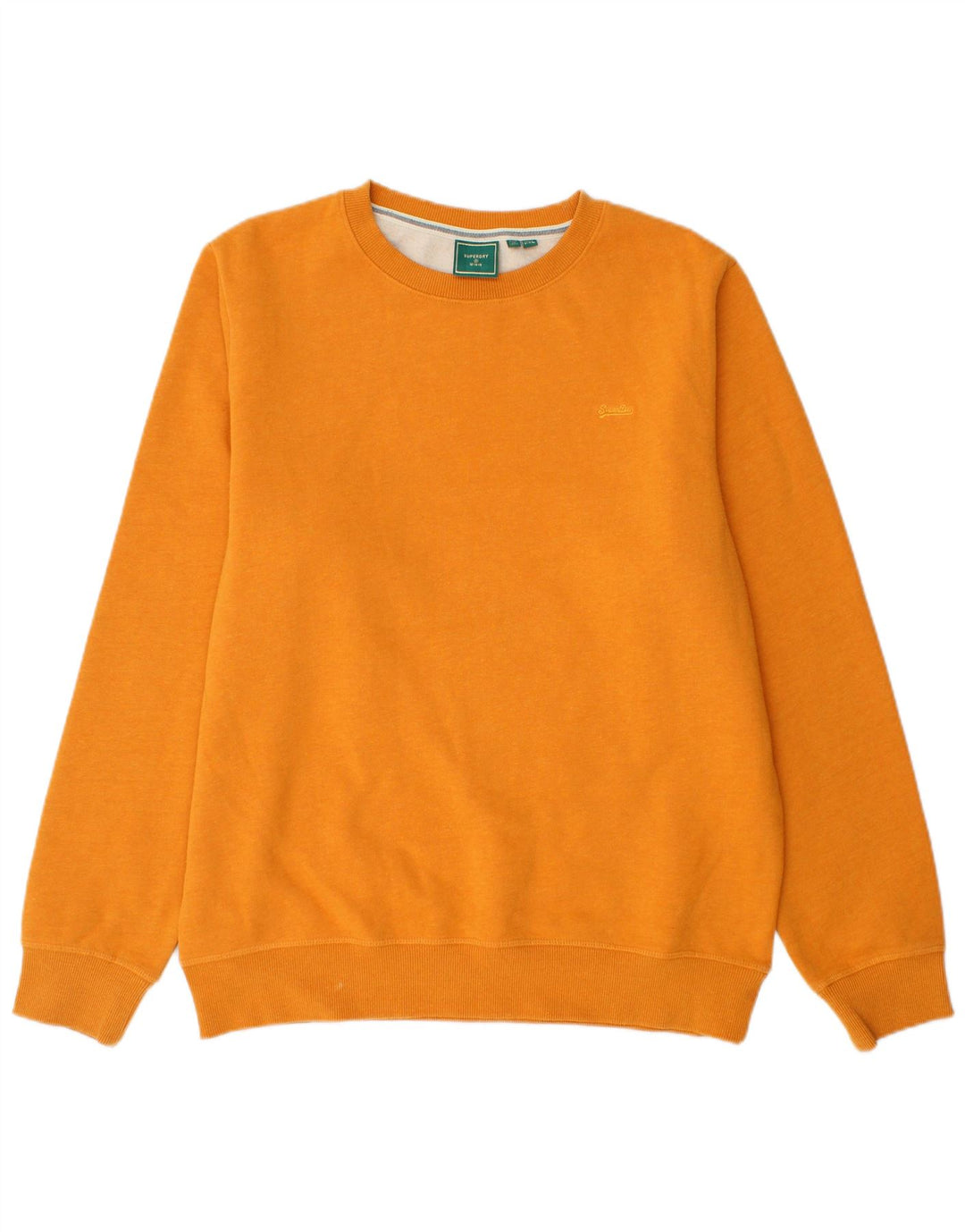 SUPERDRY Męski sweter bluzowy 2XL Żółty, bawełniany