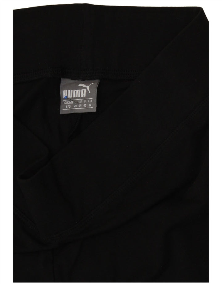 Damskie legginsy Puma Graphic UK 14, duże, czarne, bawełniane