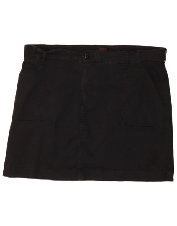 Damska spódniczka mini z niskim stanem Lee UK 20 2XL W40 Czarna bawełna