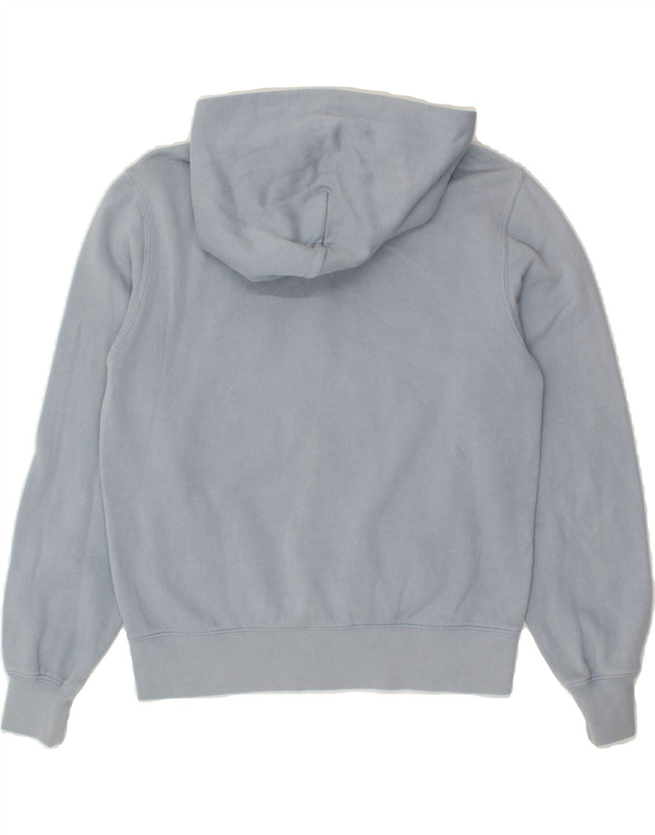 ASICS Womens Zip Hoodie Sweater UK 14 Medium Blue Cotton Vintage Asics and Second-Hand Asics from Messina Hembry 