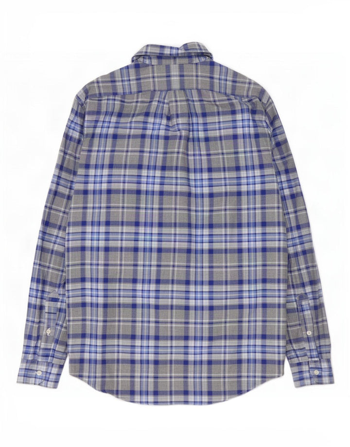 Koszula męska Ralph Lauren o dopasowanym kroju, duża, szara, bawełniana w kratę