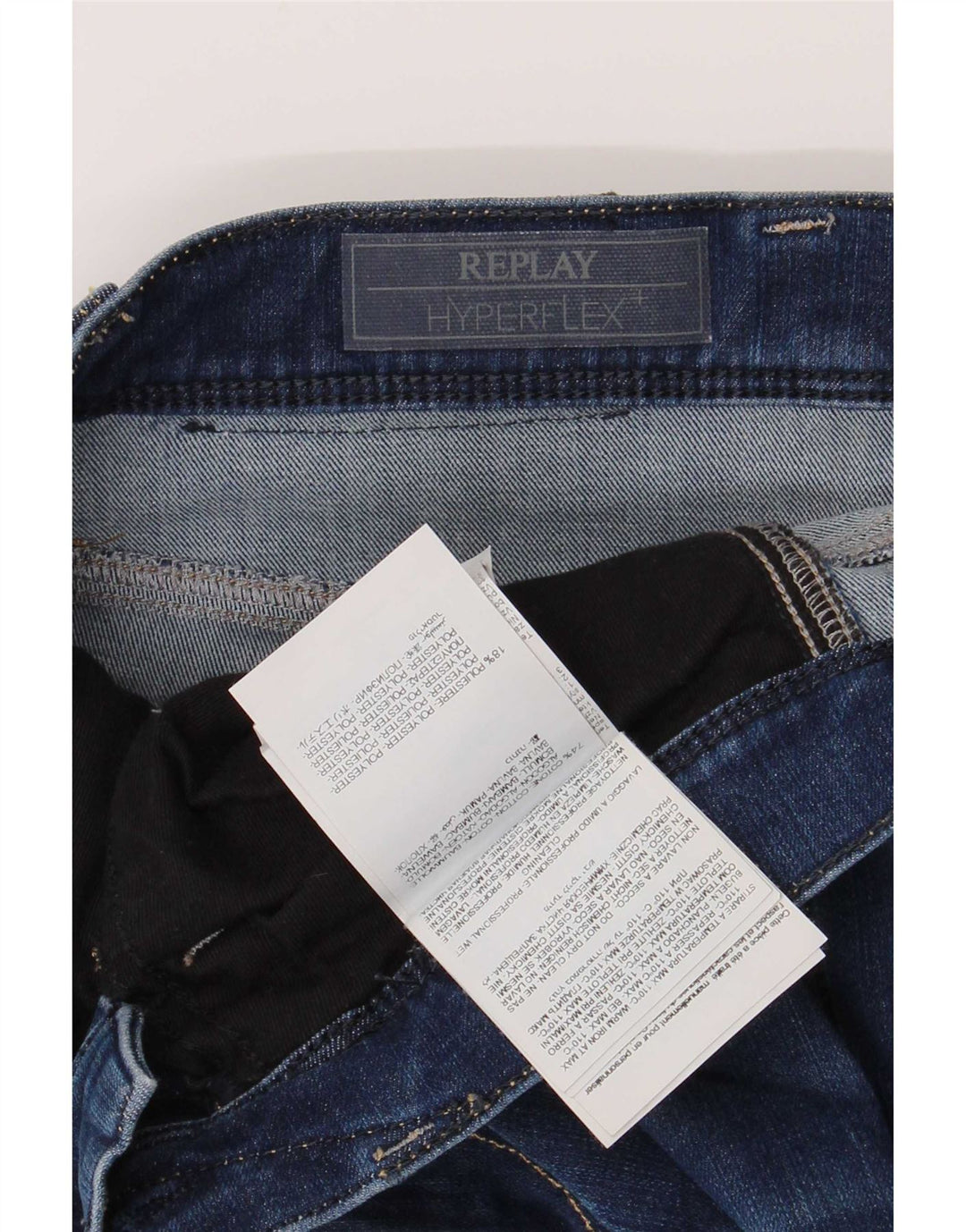 Męskie jeansy slim fit Replay W28 L30 Niebieskie bawełniane