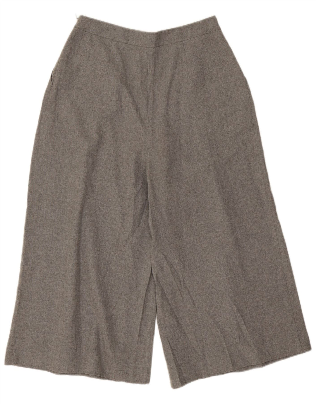 Spodnie damskie Zara Cullotes Capri, małe W26 L19, szary, nakrapiany poliester