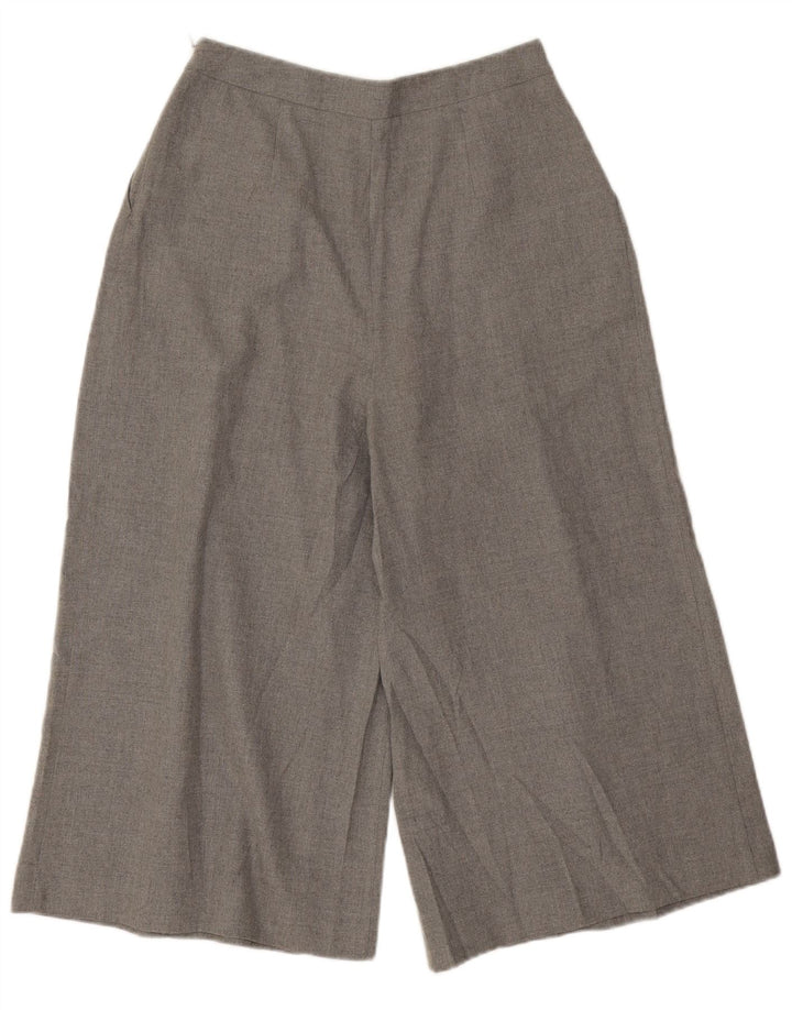 Spodnie damskie Zara Cullotes Capri, małe W26 L19, szary, nakrapiany poliester