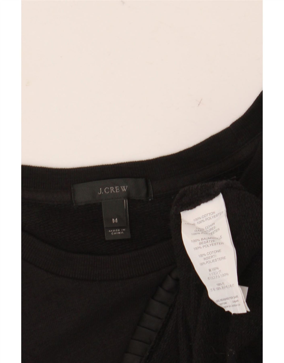 Damski sweter J. CREW UK 14, średni czarny, bawełniany