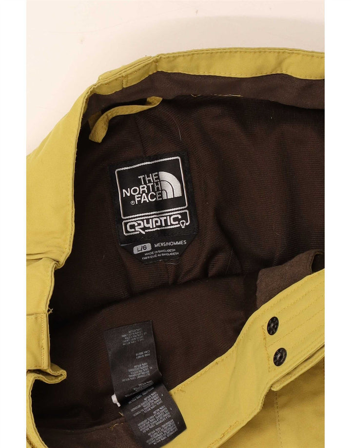 Męskie spodnie narciarskie The North Face Cargo, duże, żółte, nylonowe