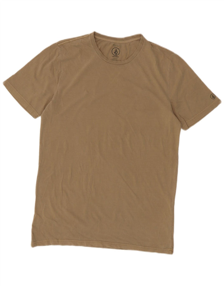 Męska koszulka Volcom o nowoczesnym kroju, średnia, bawełniana khaki