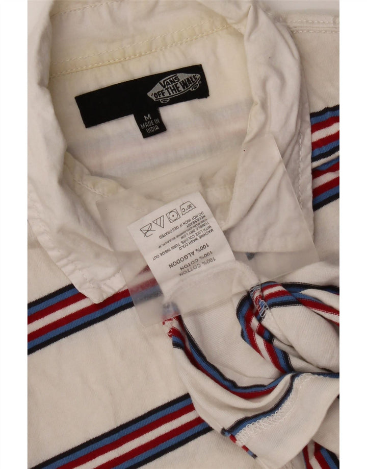 Męska koszulka polo Vans, bawełniana, w średnie białe paski