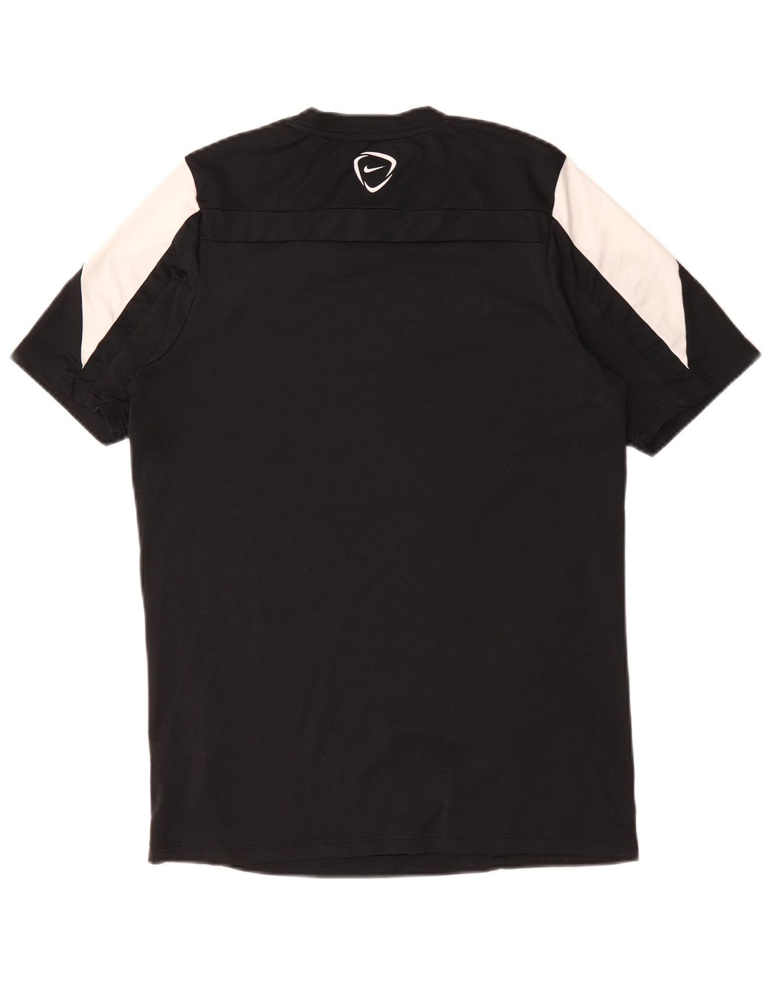 Męski T-shirt Nike Dri Fit, duży, czarny poliester z blokami kolorów