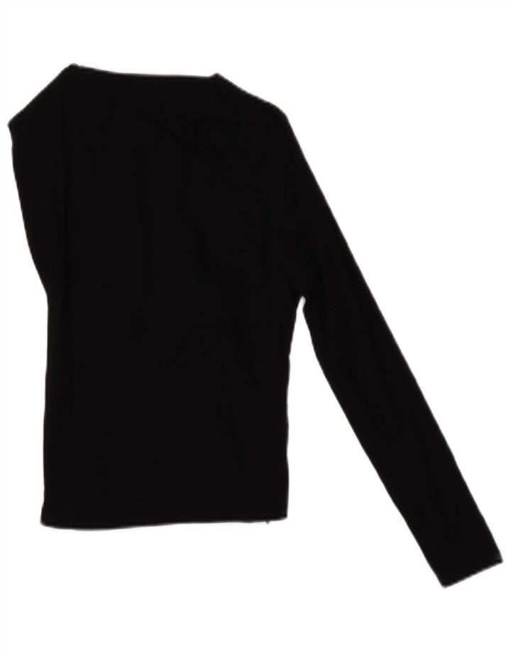 Damski top Zara na jedno ramię, UK 8, mały, czarny lniany