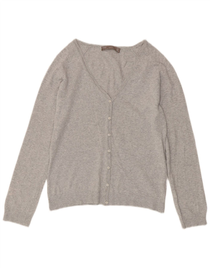 Sweter damski Zara Cardigan UK 14, duży, szary, nakrapiany