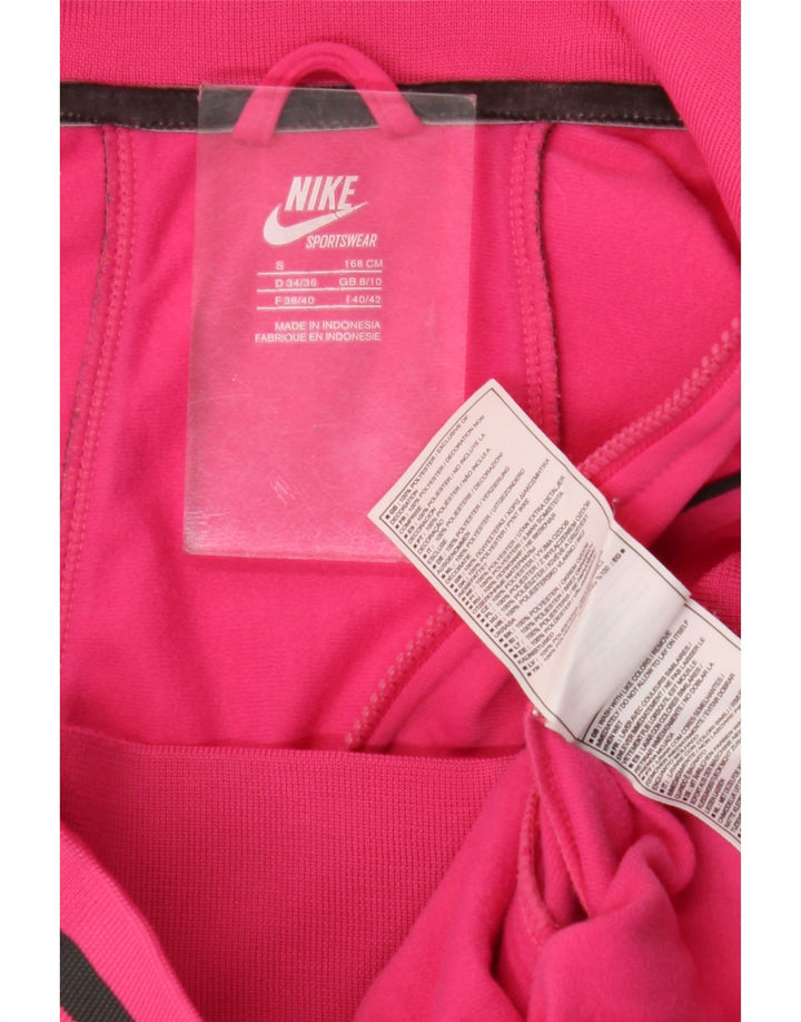 Damska kurtka dresowa Nike UK 8/10, mały, różowy, poliestrowy blok kolorów
