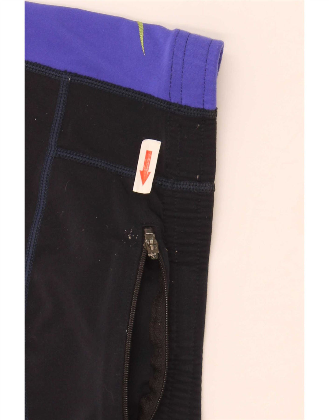 Męskie legginsy Nike Dri Fit UK 38/40, średni czarny poliester z blokami kolorów