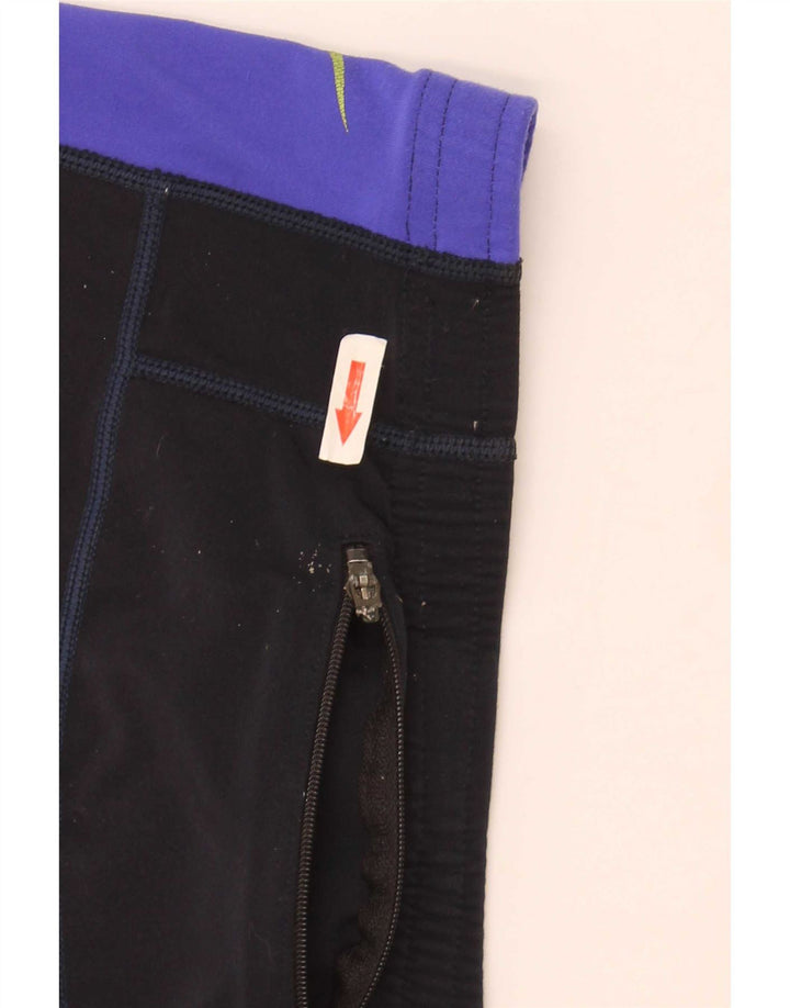 Męskie legginsy Nike Dri Fit UK 38/40, średni czarny poliester z blokami kolorów