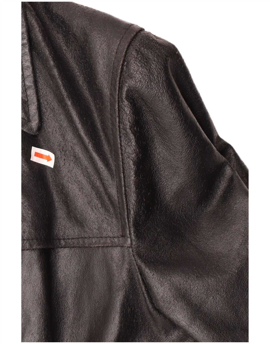 Kurtka skórzana damska vintage UK 12 Średnia czarna skórzana klasyczna