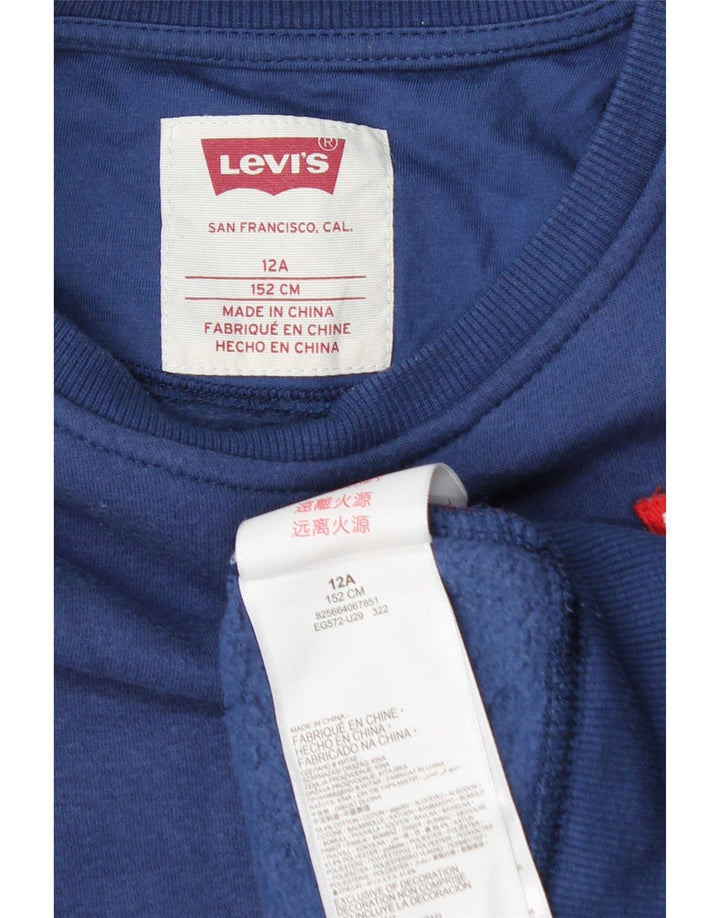 Bluza chłopięca Levi's 11-12 lat, niebieska, bawełniana
