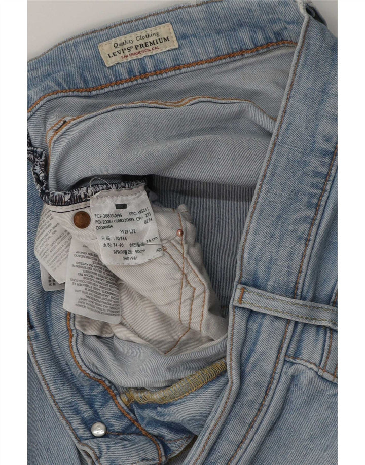 Męskie jeansy slim fit Levi's W29 L32 Niebieskie bawełniane