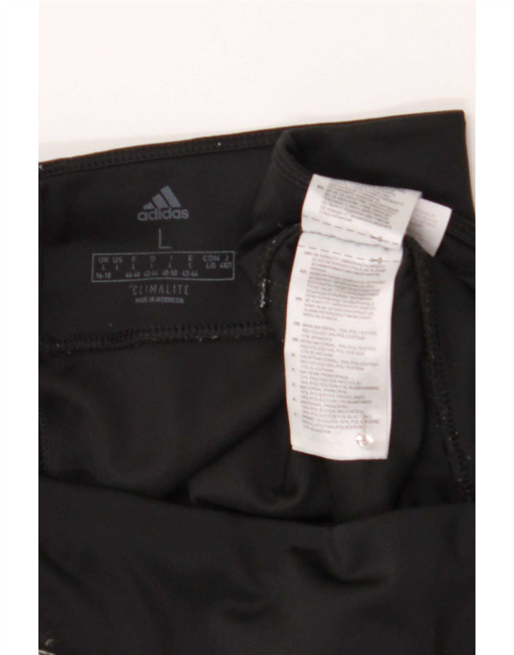 Legginsy damskie Adidas UK 16/18, duże, czarne, poliestrowe
