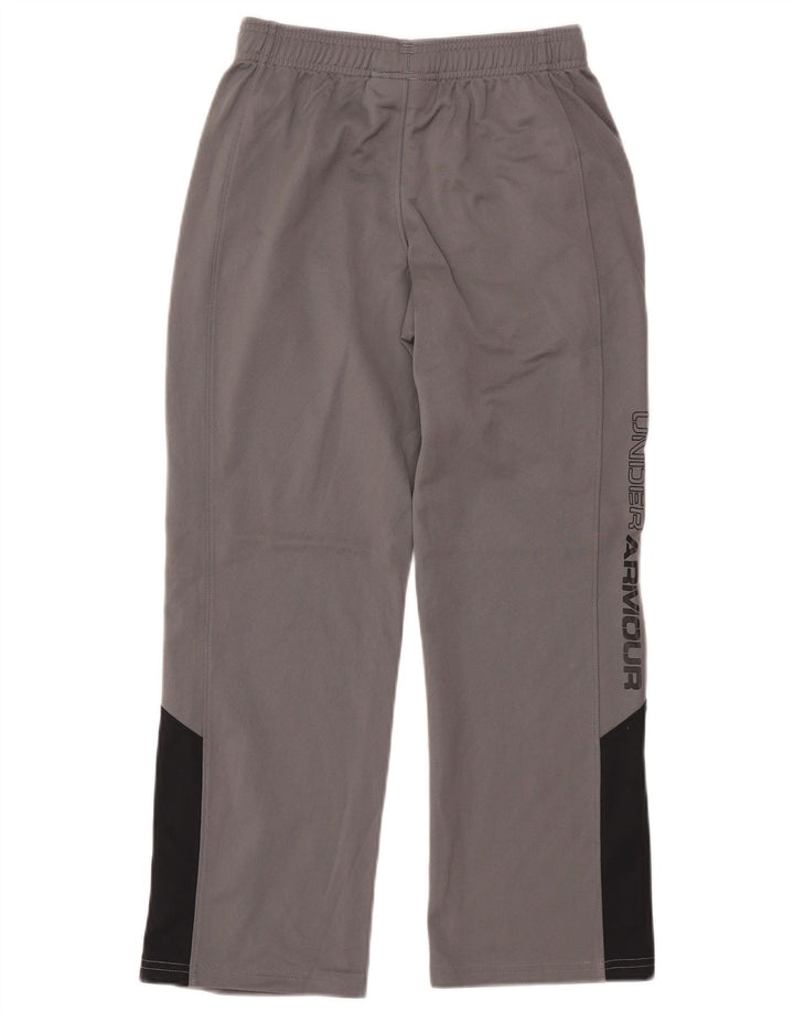 Dziewczęce spodnie dresowe UNDER ARMOUR 9-10 lat, średnioszare, z blokami kolorów