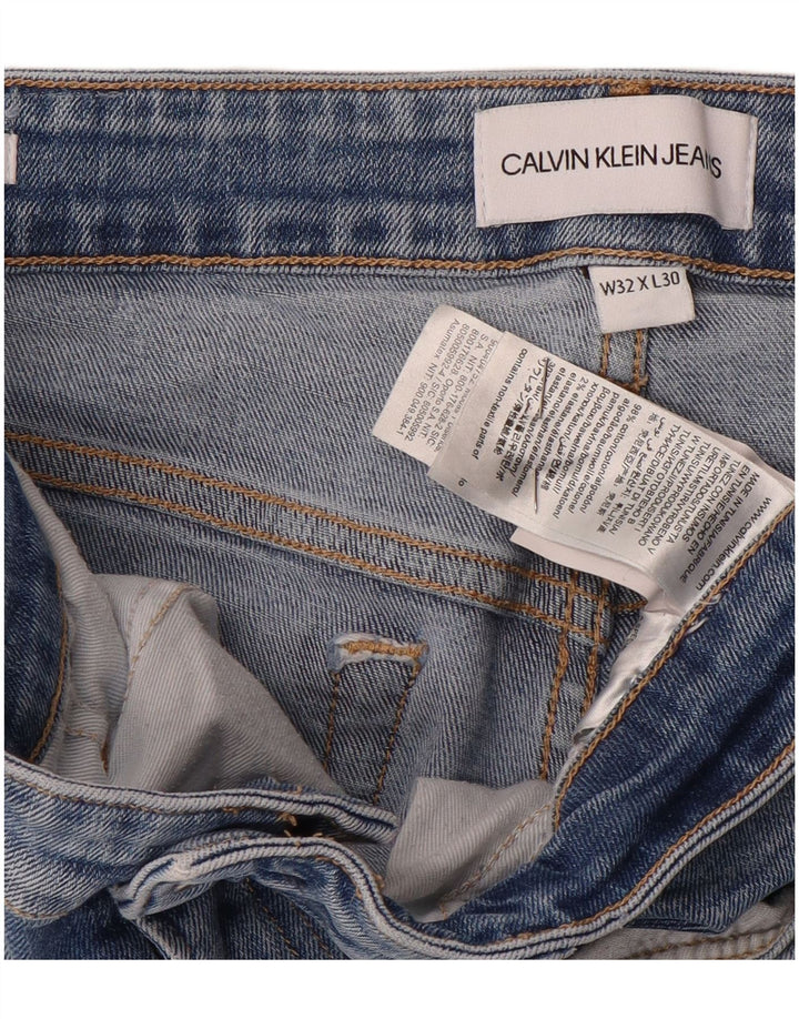 Męskie dżinsy Calvin Klein W32 L30 Niebieskie bawełniane