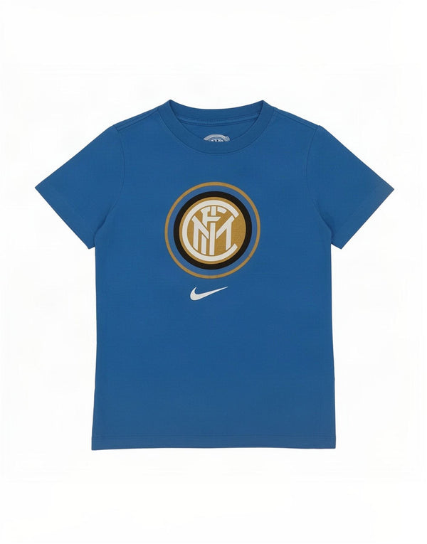Chłopięcy T-shirt z grafiką Nike Inter Mediolan 8-9 lat, mały, niebieski