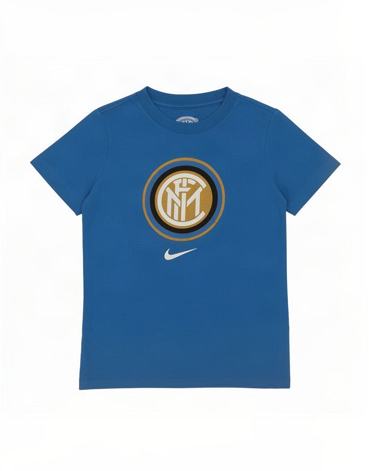 Chłopięcy T-shirt z grafiką Nike Inter Mediolan 8-9 lat, mały, niebieski
