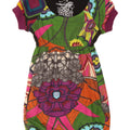Desigual damska graficzna sukienka bąbelkowa UK 10, mała, wielokolorowa w kwiaty
