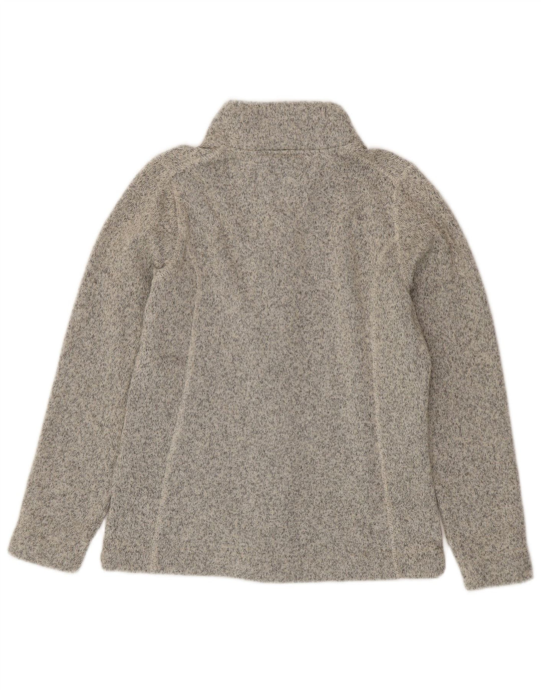 Damski sweter rozpinany Rohan UK 10, mały, szary, nakrapiany poliester