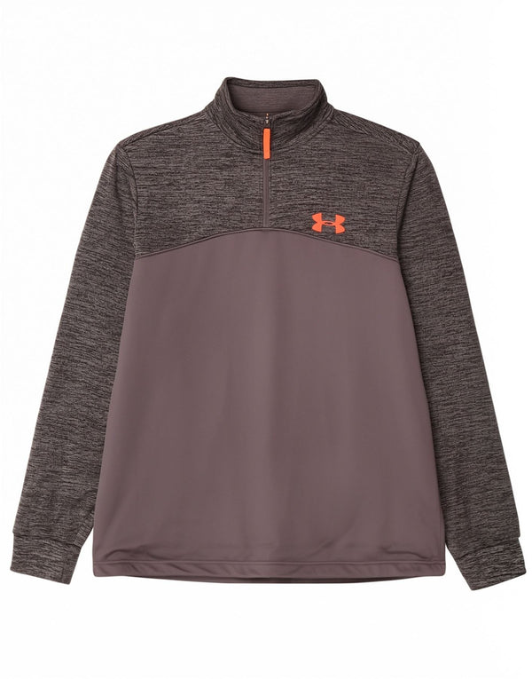 Męski dres Under Armour Cold Gear z pulowerem, średnioszary, nakrapiany