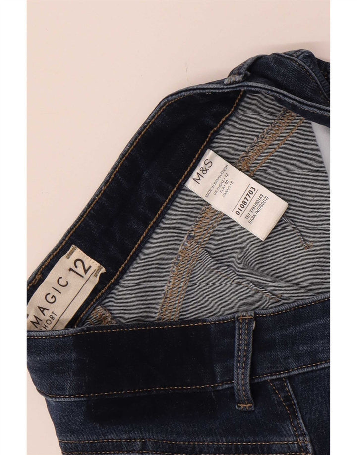 Marks & Spencer Damskie spodenki jeansowe Magic UK 12 Medium W28 Granatowe