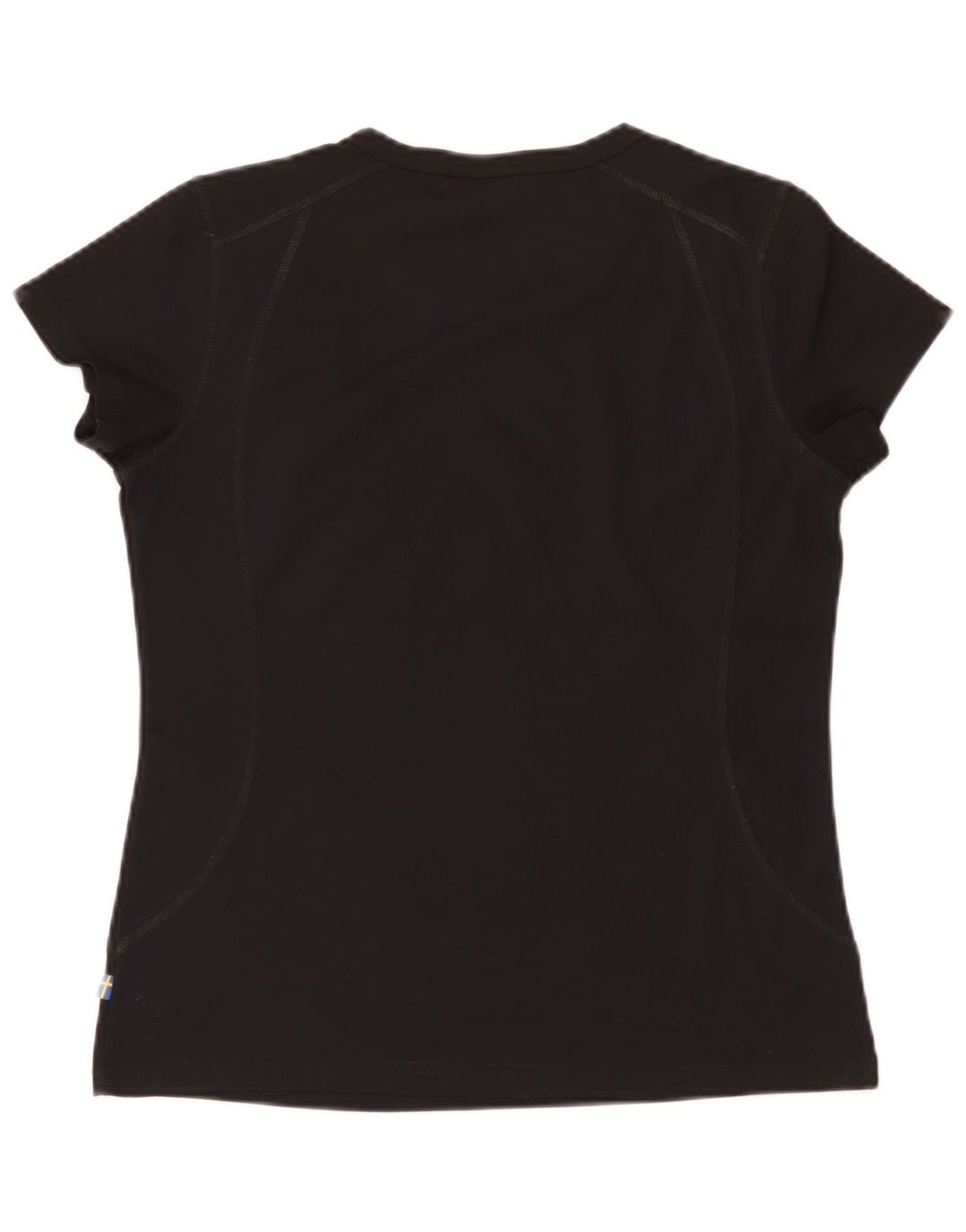 T-shirt damski Fjall Raven Top UK 14, średni czarny poliester