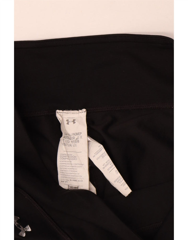 Damskie legginsy Capri Under Armour Graphic UK 14, duże, czarne, poliestrowe