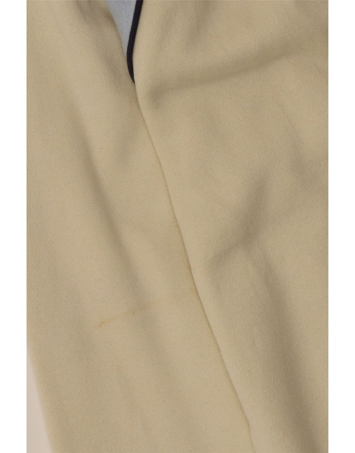 FILA Męska bluza z kapturem i zamkiem błyskawicznym, duża, bawełniana w kolorze złamanej bieli