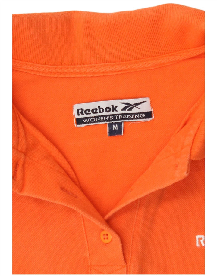 Damska koszulka polo Reebok UK 12, średnia, pomarańczowa, bawełniana