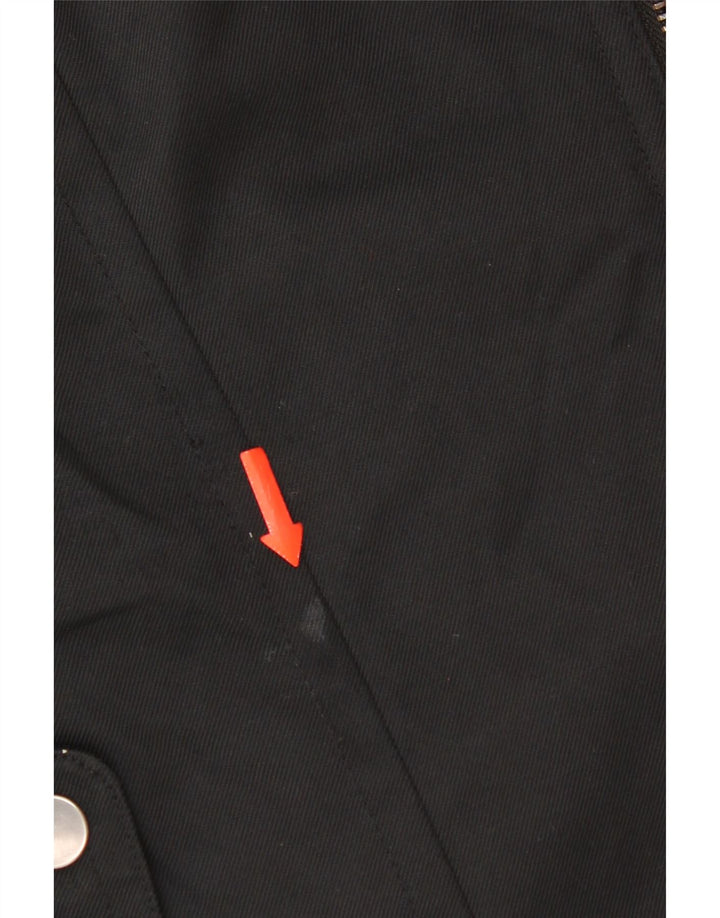 Damska kurtka wojskowa Zara UK 12, średni czarny nylon