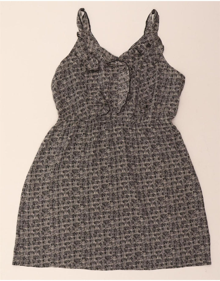 MOSSIMO Womens Sleeveless Sheath Dress UK 20 2XL Grey Geometric Vintage Mossimo and Second-Hand Mossimo from Messina Hembry 