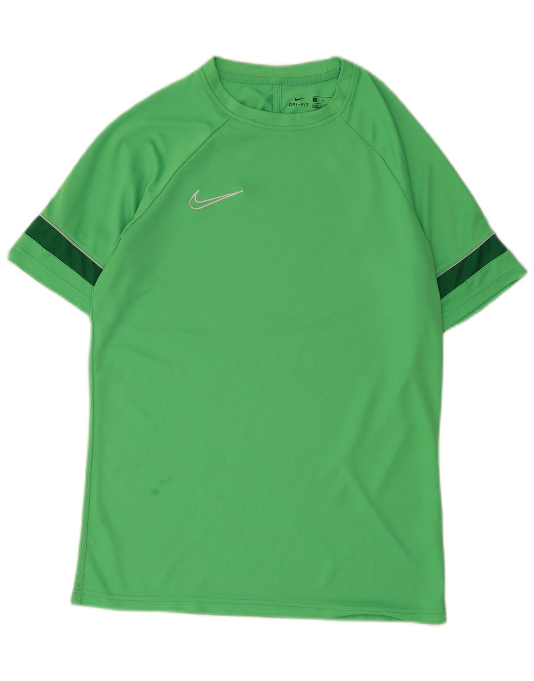Męski T-shirt Nike Dri Fit Top, poliester w kolorze średniej zieleni, z blokami kolorów