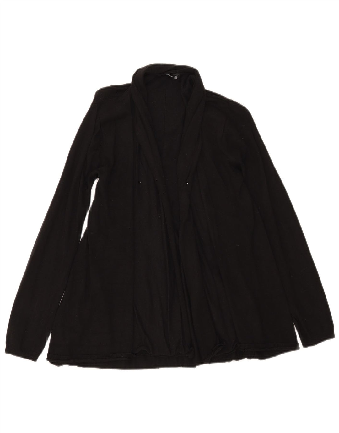 Sweter damski Zara z otwartym kardiganem UK 10 Small Black Wiskoza