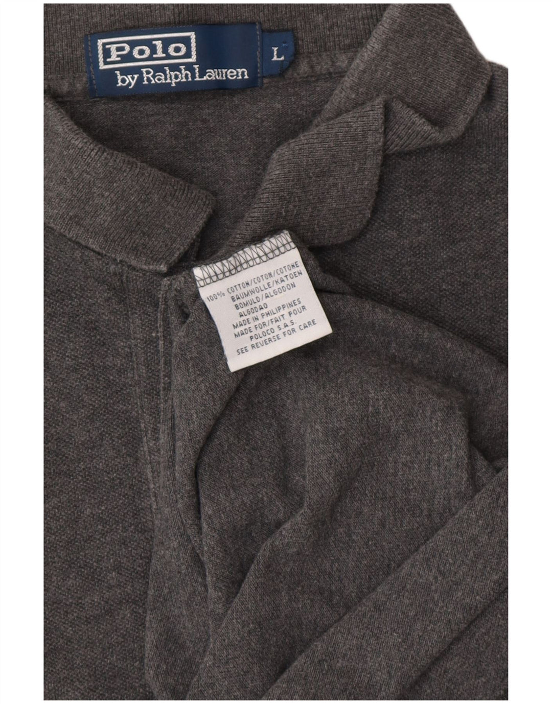 Męska koszulka polo Polo Ralph Lauren, duża, szara, bawełniana