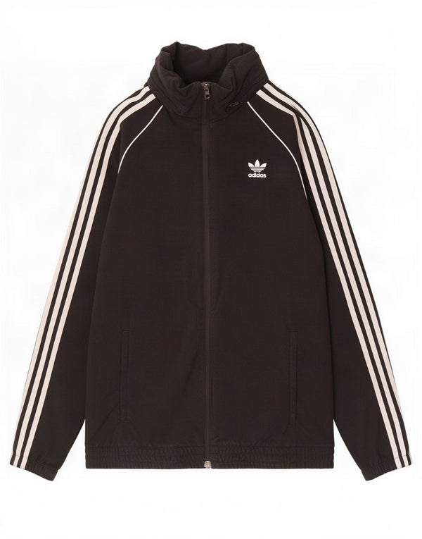 Męska bluza dresowa z kapturem Adidas, średnia czarna nylonowa