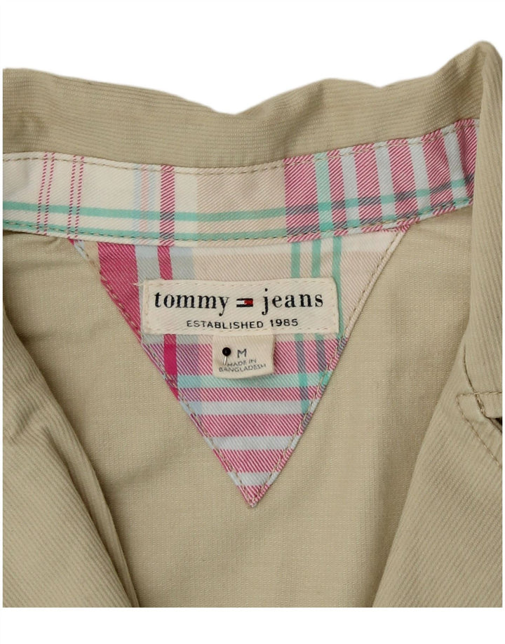 Damska marynarka zapinana na 2 guziki Tommy Hilfiger UK 12, średnia beżowa bawełna