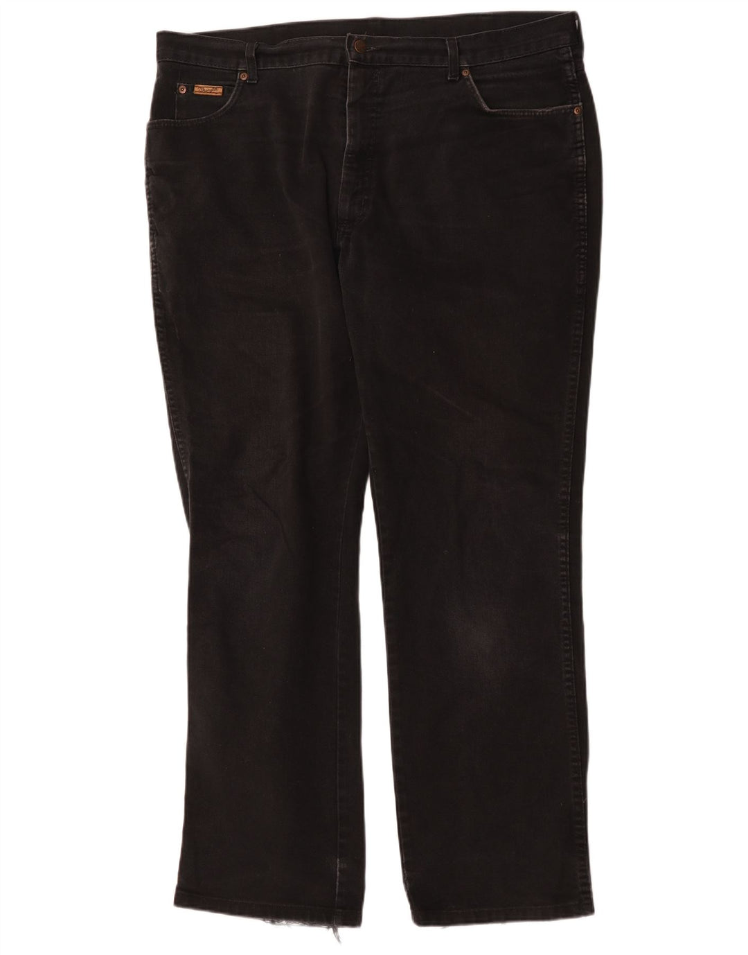 Męskie jeansy Wrangler Texas Straight W42 L34, czarne, bawełniane