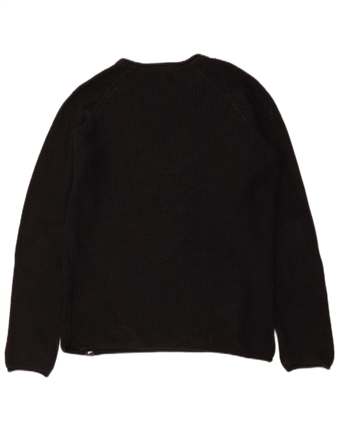 Męski sweter z okrągłym dekoltem Jack & Jones, średniej wielkości, czarny, bawełniany