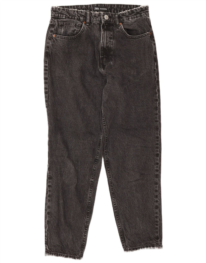 Damskie jeansy zwężane Zara EU 40 Medium W30 L27 Czarna bawełna