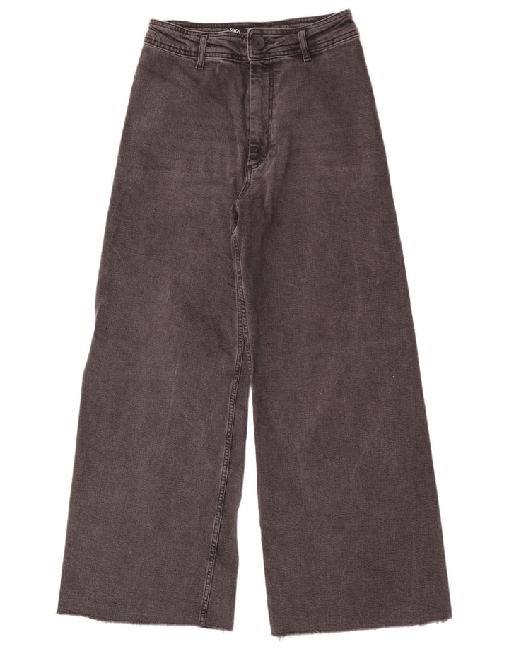 Damskie jeansy z szeroką nogawką Zara EU 40 Medium W30 L29 Czarne