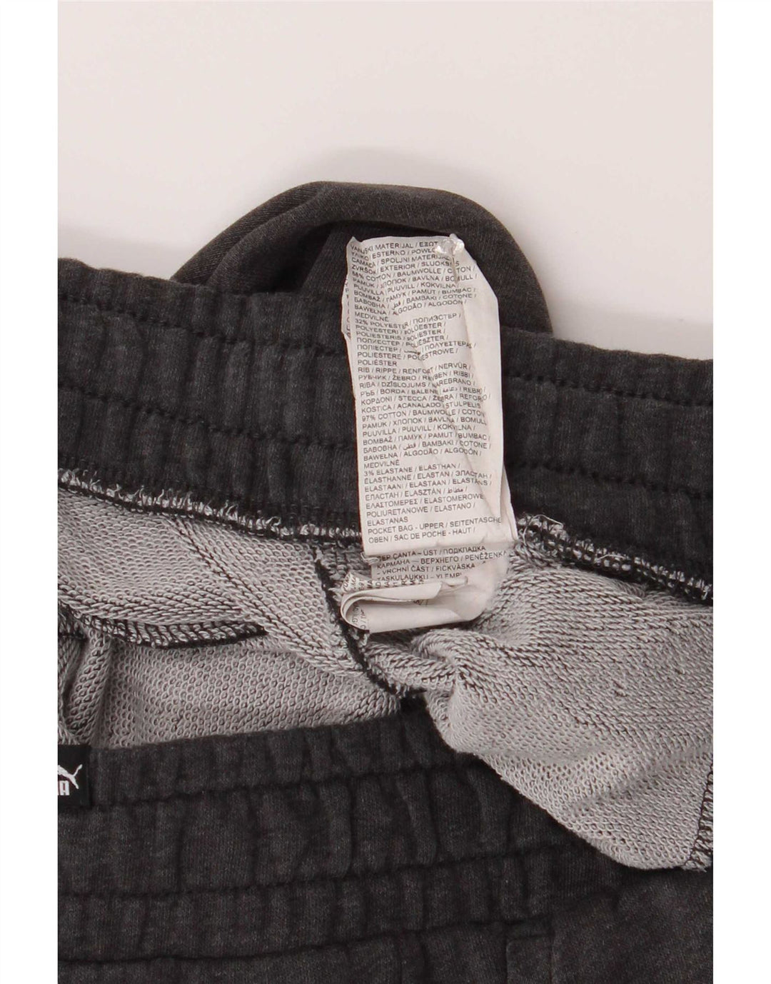 Męskie spodnie dresowe Puma Joggers, średnioszare, bawełniane