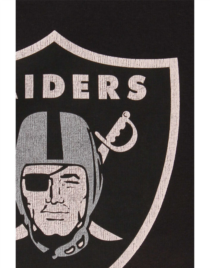 Męska bluza z grafiką NFL Raiders, mała, czarna, bawełniana