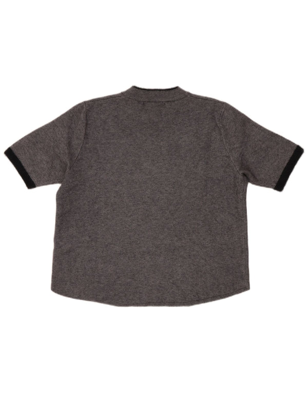 Damski sweter z krótkim rękawem i golfem Zara UK 10 Small Grey