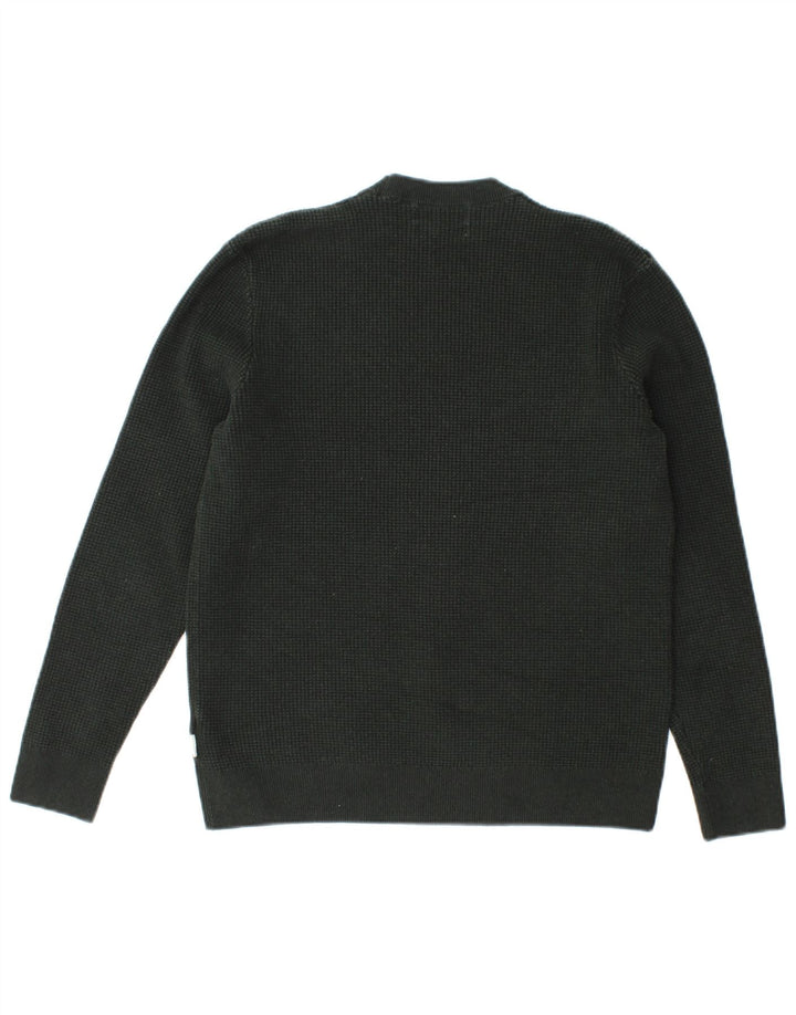 Marks & Spencer Damski sweter z okrągłym dekoltem, UK 14, średni zielony