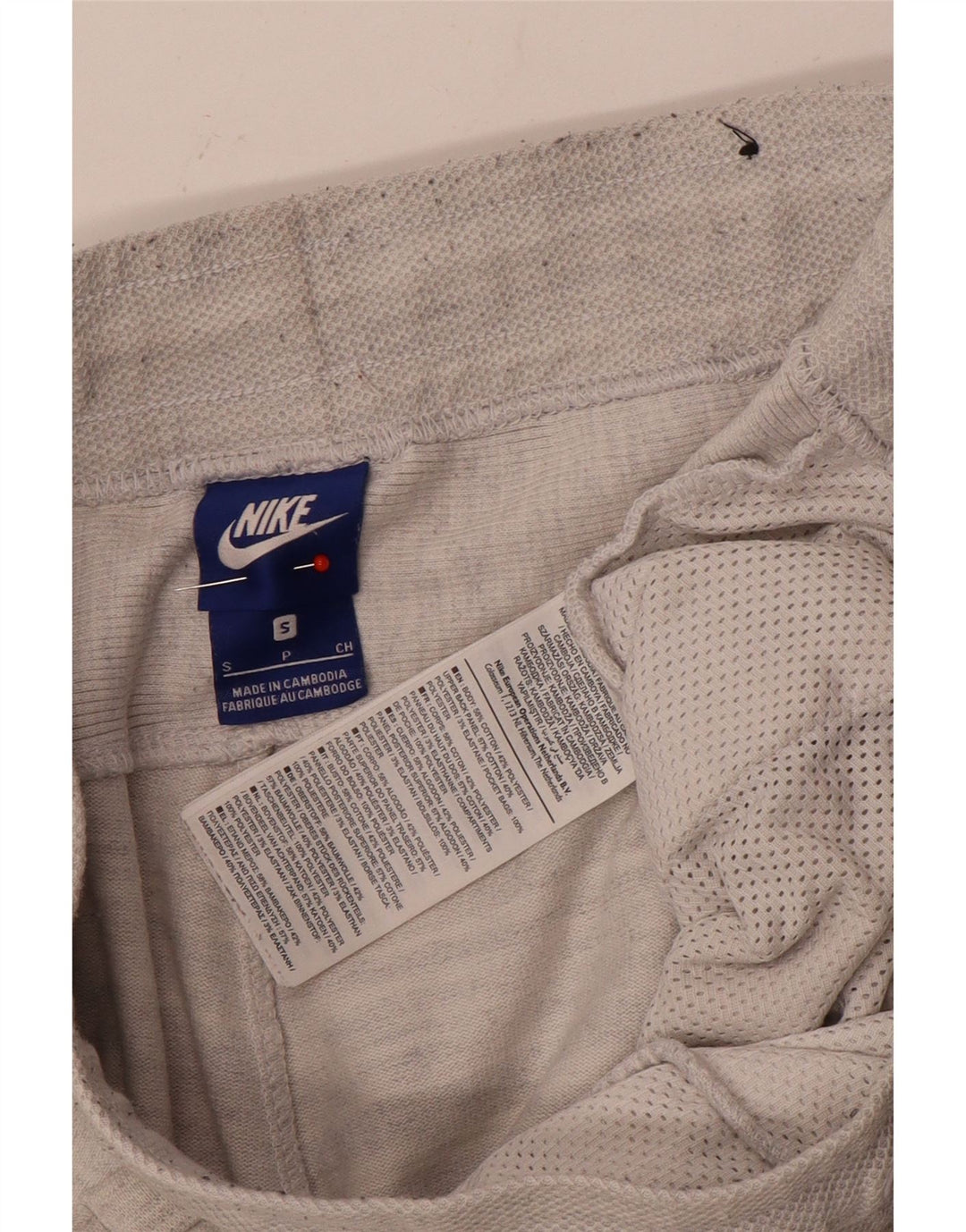 Męskie spodnie dresowe Nike, małe, szare, bawełniane